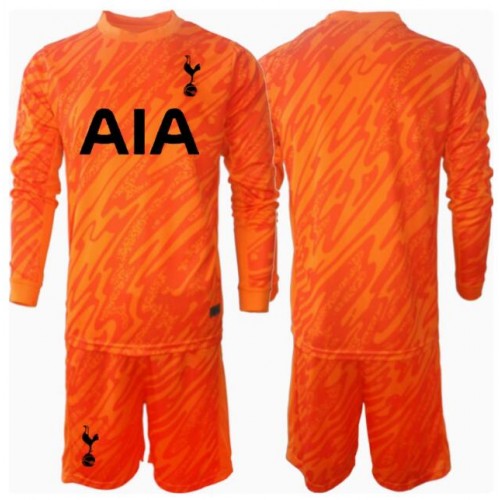 Fotballdrakt Barn Tottenham Hotspur Keeper Bortedraktsett 2024-25 Langermet (+ Korte bukser)